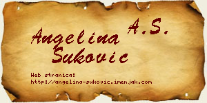 Angelina Šuković vizit kartica